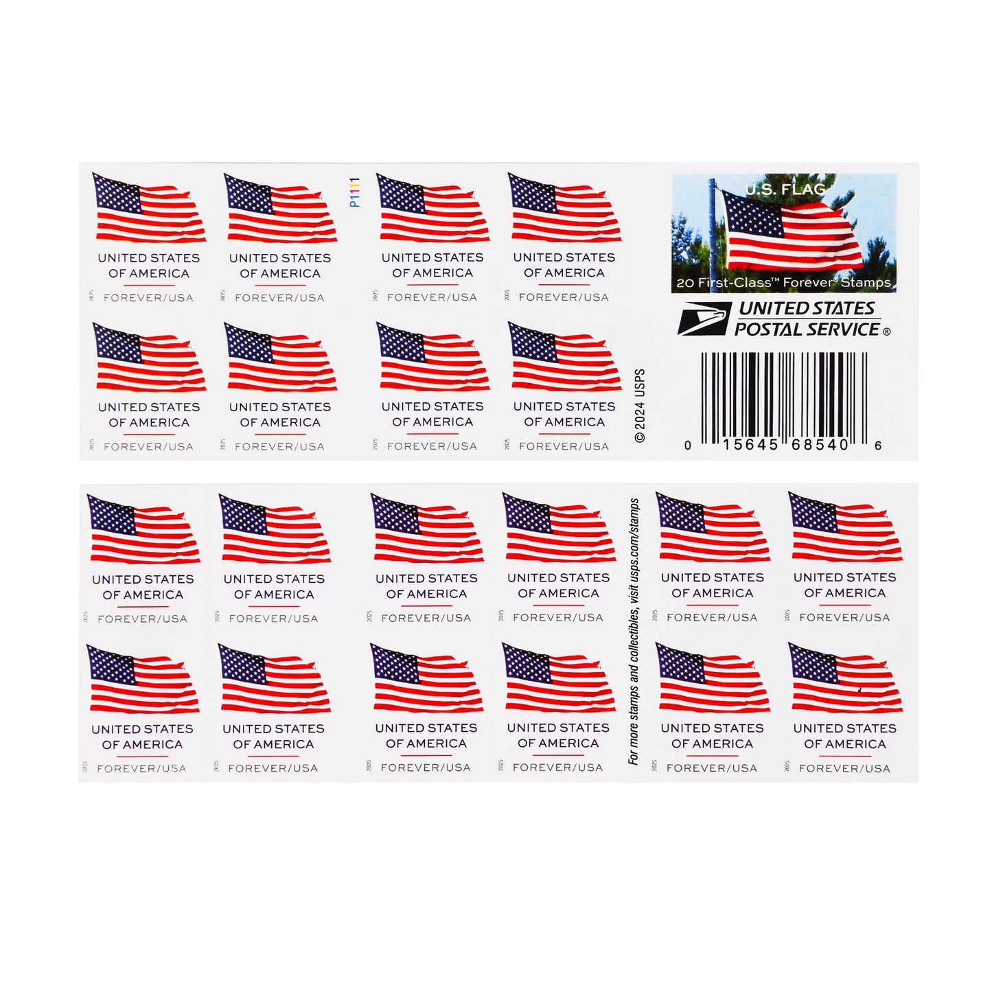 2025 US Flags Booklets / Rolls