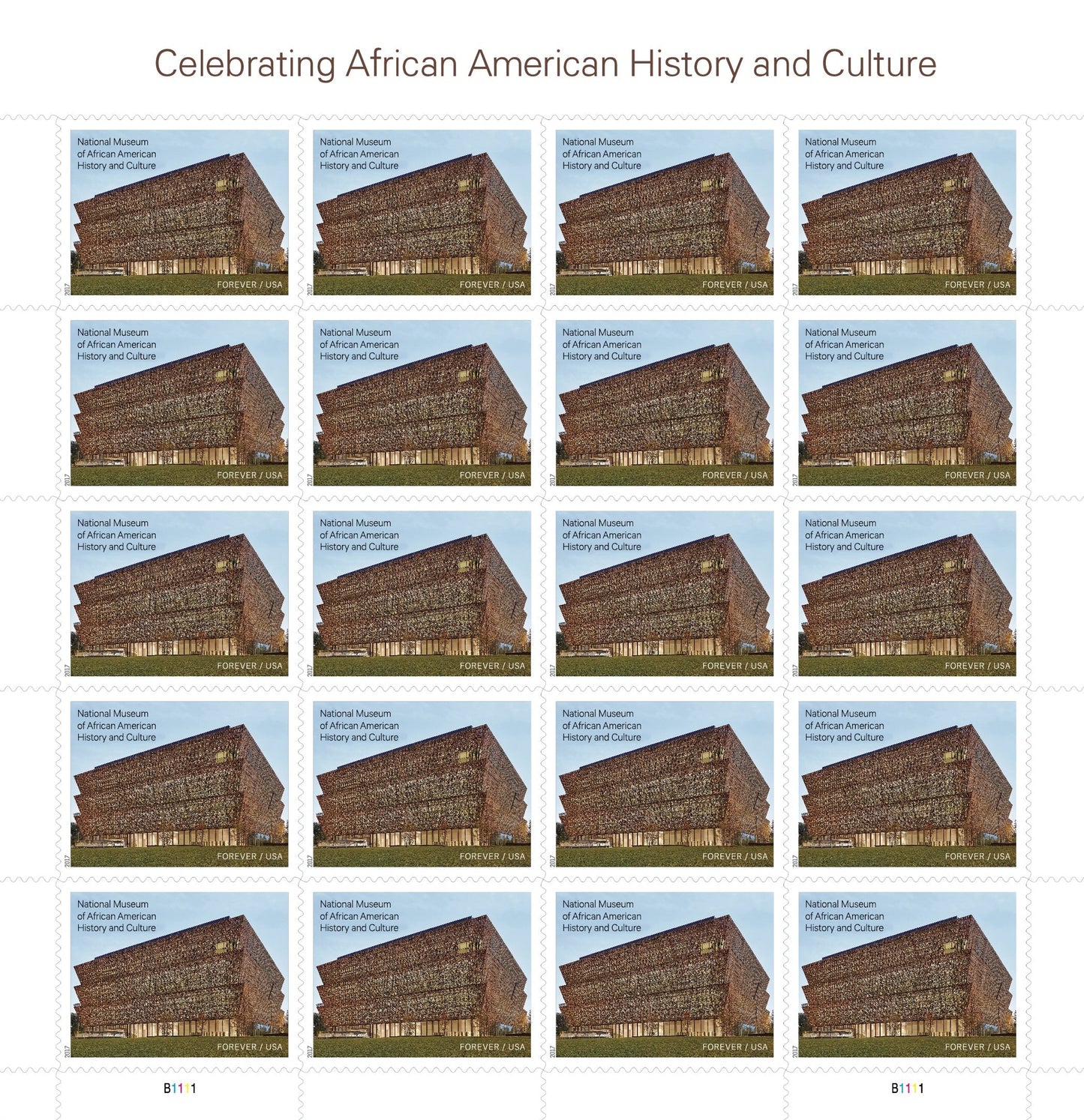 Celebrating African American History and Culture Forever Postage Stamps