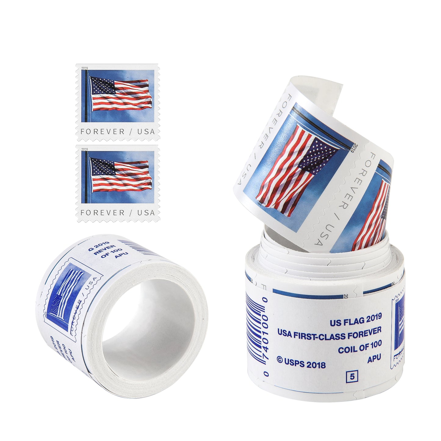 2019 US Flags Booklets / Coils