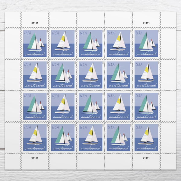 2023 Sailboats Postcard Stamps