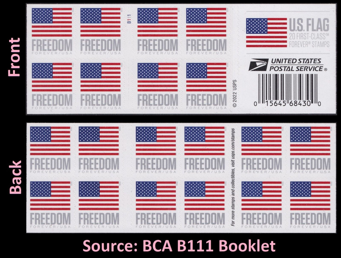 2023 US Flags Freedom Booklets / Rolls